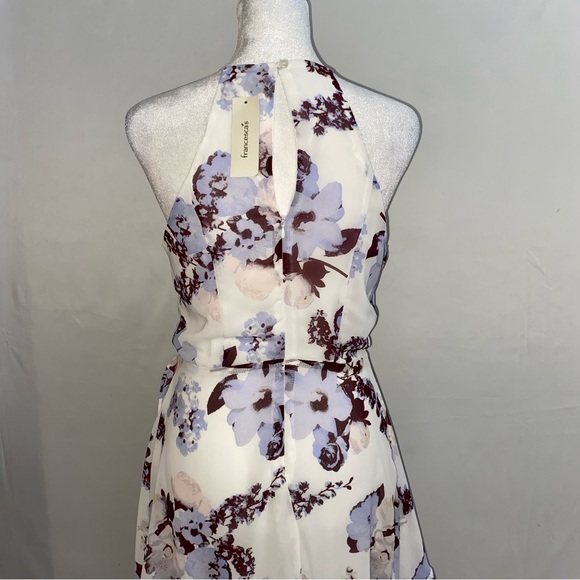 Francesca’s Purple Floral Cocktail Mini Dress - Picture 8 of 12